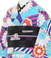Examples of rental kimono Retro-modern