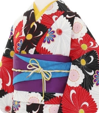 Examples of rental kimono Retro-modern