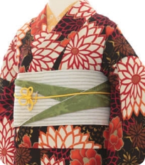 Examples of rental kimono Retro-modern