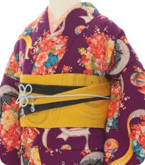 Examples of rental kimono Retro-modern