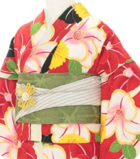 Examples of rental kimono Retro-modern