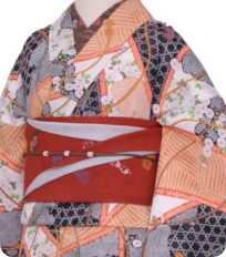 Examples of rental kimono Retro-modern