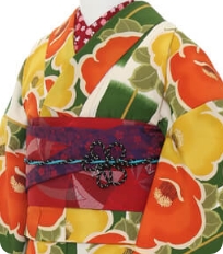 Examples of rental kimono Retro-modern