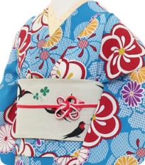 Examples of rental kimono Retro-modern