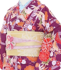 Examples of rental kimono Retro-modern