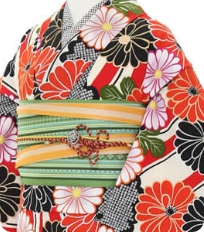 Examples of rental kimono Retro-modern