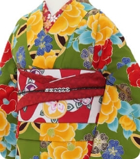 Examples of rental kimono Retro-modern