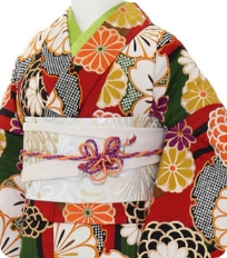 Examples of rental kimono Retro-modern
