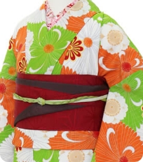 Examples of rental kimono Retro-modern