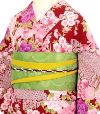 Examples of rental kimono Retro-modern