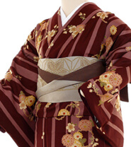 Examples of rental kimonos