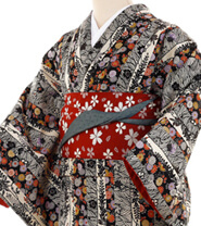 Examples of rental kimonos