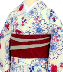 Examples of rental kimonos